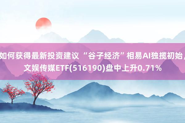 如何获得最新投资建议 “谷子经济”相易AI独揽初始，文娱传媒ETF(516190)盘中上升0.71%