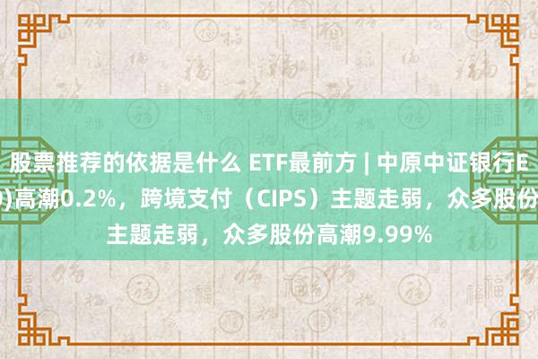 股票推荐的依据是什么 ETF最前方 | 中原中证银行ETF(515020)高潮0.2%，跨境支付（CIPS）主题走弱，众多股份高潮9.99%