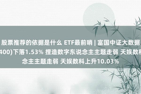 股票推荐的依据是什么 ETF最前哨 | 富国中证大数据产业ETF(515400)下落1.53% 捏造数字东说念主主题走弱 天娱数科上升10.03%