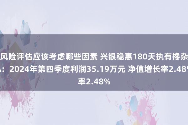 风险评估应该考虑哪些因素 兴银稳惠180天执有搀杂A：2024年第四季度利润35.19万元 净值增长率2.48%