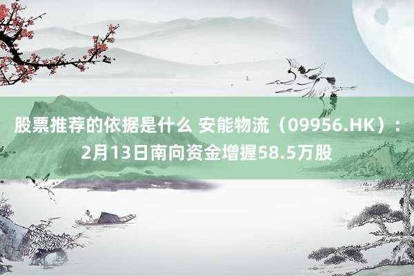 股票推荐的依据是什么 安能物流（09956.HK）：2月13日南向资金增握58.5万股