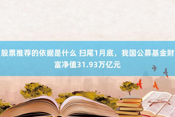 股票推荐的依据是什么 扫尾1月底，我国公募基金财富净值31.93万亿元