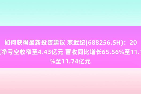 如何获得最新投资建议 寒武纪(688256.SH)：2024年度净亏空收窄至4.43亿元 营收同比增长65.56%至11.74亿元