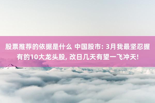 股票推荐的依据是什么 中国股市: 3月我最坚忍握有的10大龙头股, 改日几天有望一飞冲天!